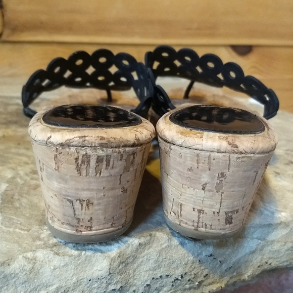 Eric Javitz Platform Thong Sandles - Picture 8 of 9